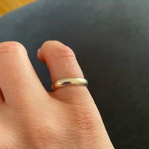 Small sterling silver band